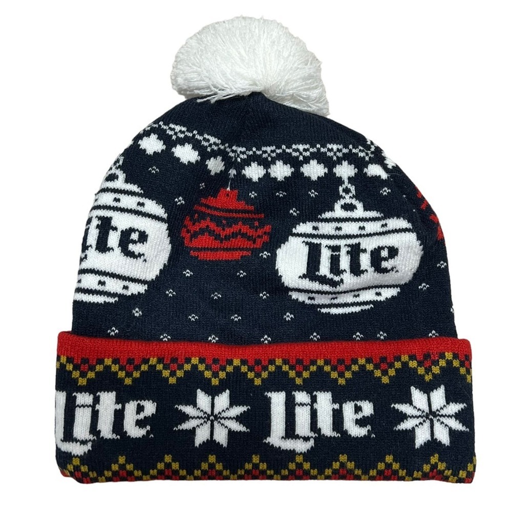 Miller Time Knit Beanie Stocking Cap Hat